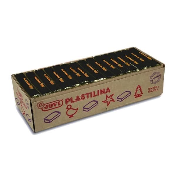 Jovi Box of Modeling Clay, 15 tallrikar 350 GR, Färg Svart () - 7215