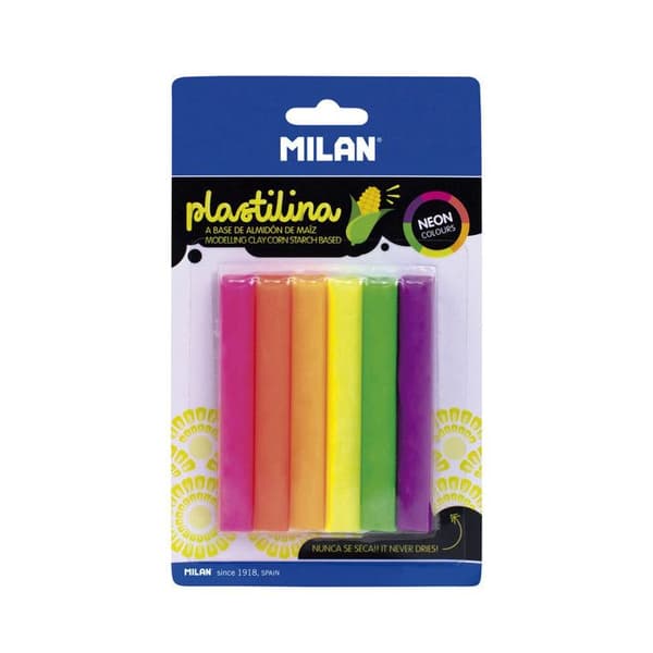 Neonfärgad modelleringslera (70 g) 6 färger