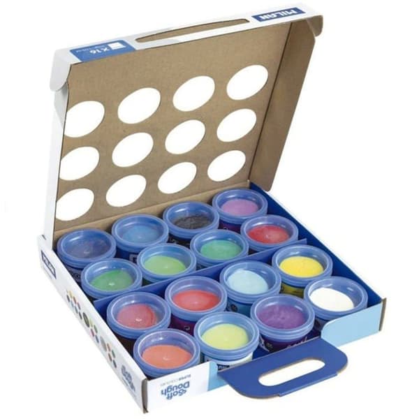 Milan modelllera set - 913316SC - MALETIN 16 LÅDA 30 GR PASTA BLANDA