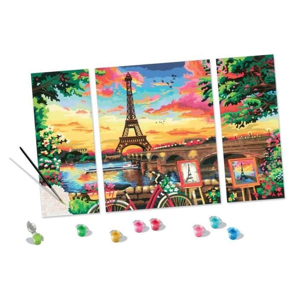 CreArt Paris triptykformat 80x50cm - Måla efter siffror - Från 12 år - Ravensburger - 20134