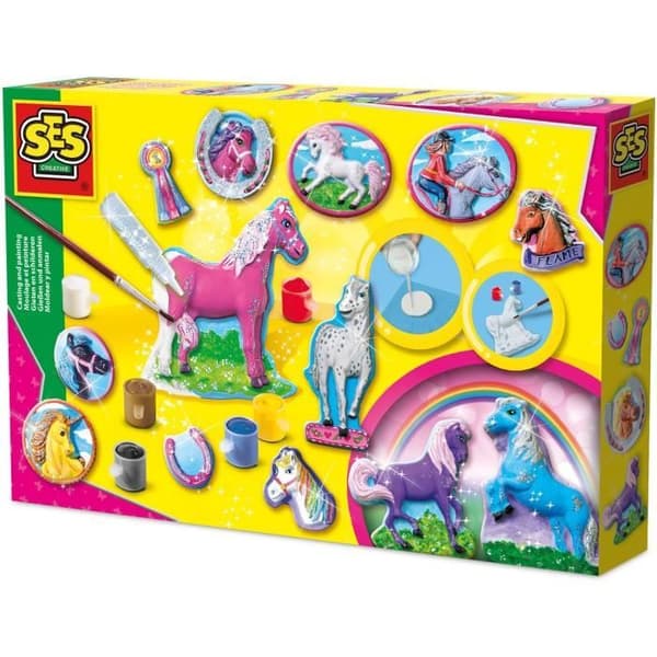Støbning og maling - SES CREATIVE - Fantasiheste - Gipsfigurer