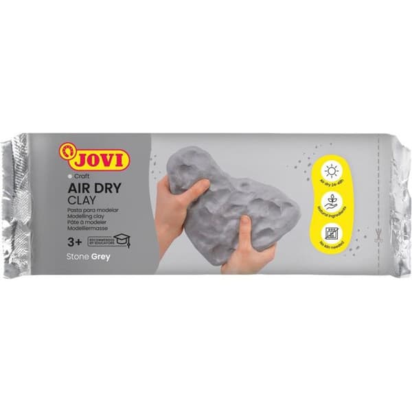 Jovi Air Dry Modeling Clay Grey 22 lb fläckfritt perfekt för konst- och hantverksprojekt