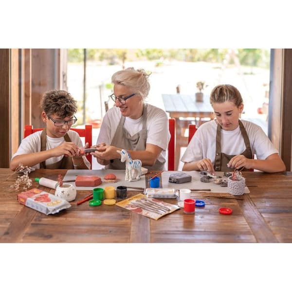 Jovi Air Dry Modeling Clay Grey 22 lb fläckfritt perfekt för konst- och hantverksprojekt