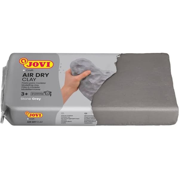 Jovi Air Dry Modeling Clay Grey 22 lb fläckfritt perfekt för konst- och hantverksprojekt