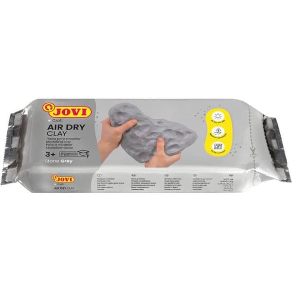 Jovi Air Dry Modeling Clay Grey 22 lb fläckfritt perfekt för konst- och hantverksprojekt
