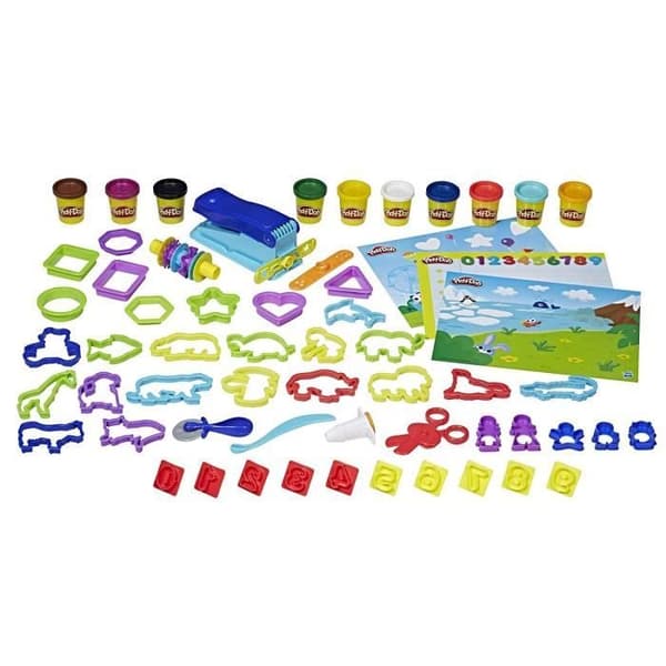 PLAY-DOH - Skollåda i modelllera med 10 krukor à 56 g vardera