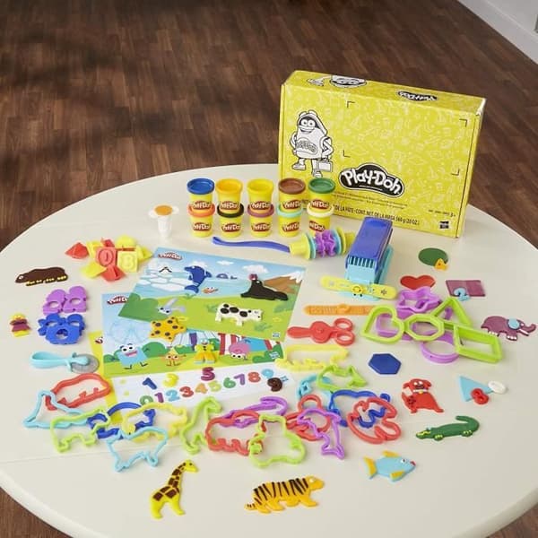 PLAY-DOH - Skollåda i modelllera med 10 krukor à 56 g vardera