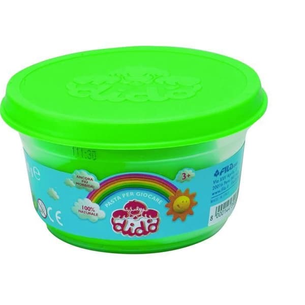 Didò Dido - Modelllera - set med 4 100g burkar - Gul/Blå/Rosa/Grön - 390700