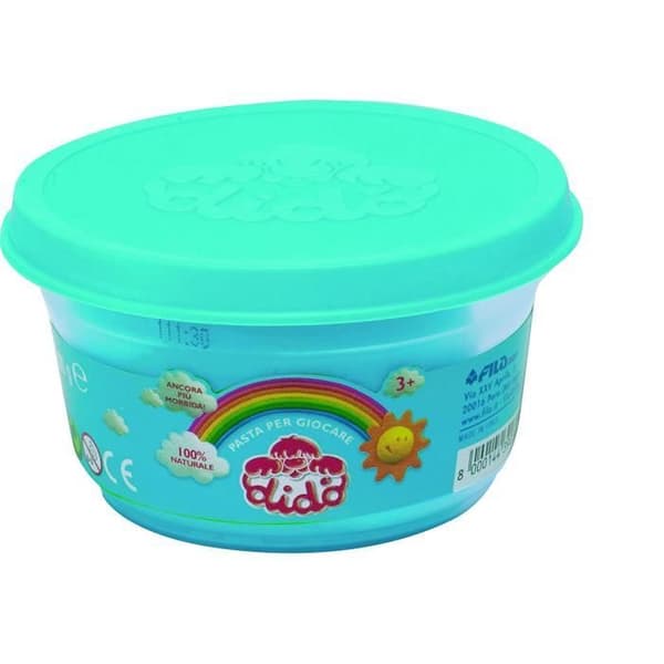 Didò Dido - Modelllera - set med 4 100g burkar - Gul/Blå/Rosa/Grön - 390700
