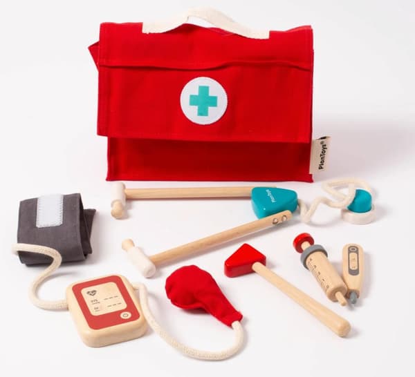 Doktorsväska träleksaker för barn - Plantoys