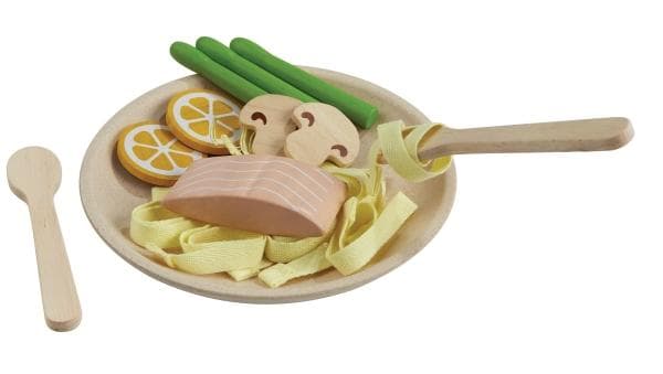Spaghettitallrik - leksaksmat av trä från Plantoys
