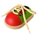 Miniatyrbild 1 av 2: Snörsko - pedagogisk träleksak från Plantoys