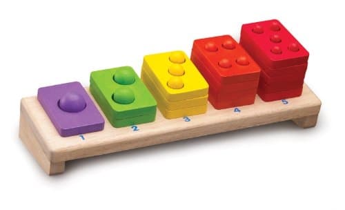 Stapla 1-5 - pedagogisk träleksak från Wonderworld toys
