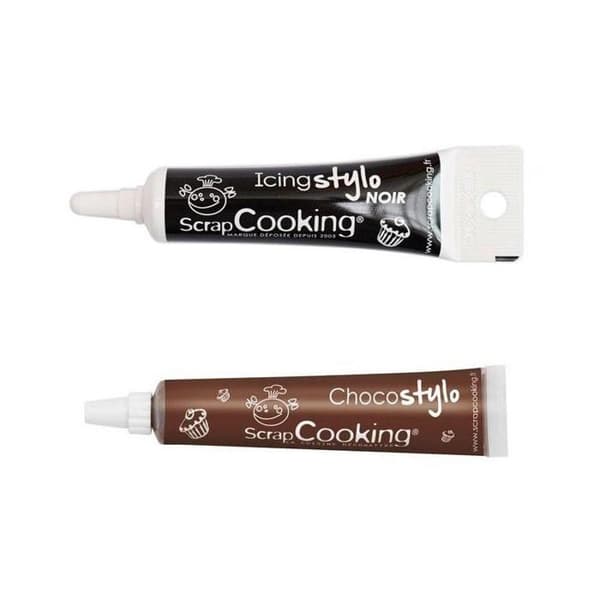 Chokladpenna + Svart glasyrpenna