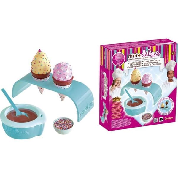 LANSAY - MINI DELICES® - Choco-Glaces - Creation kit för glass för barn från 6 år och uppåt