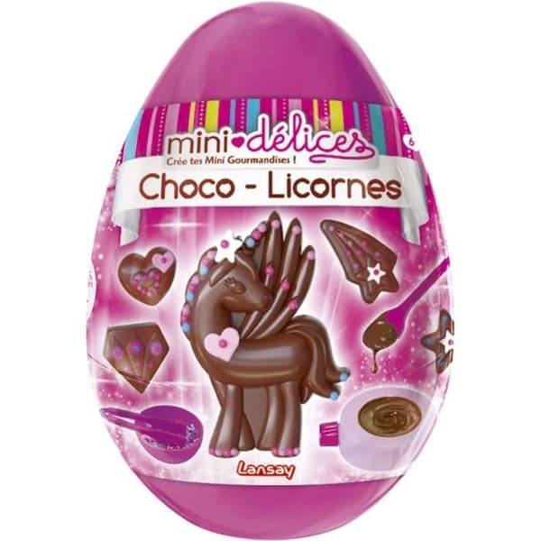 Mini-Delices Choco-Unicorn Egg Kit - Lansay - För barn - Lätt att göra