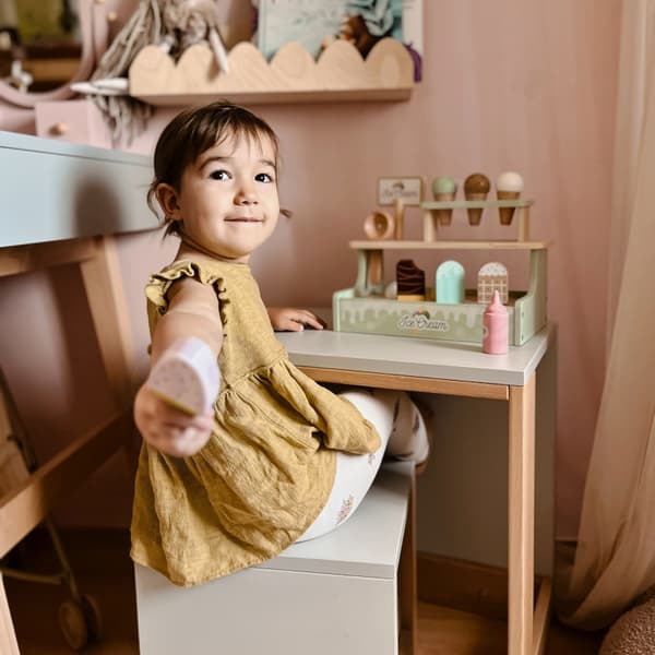 TOOKY TOY Isstativ Træ Isbutik