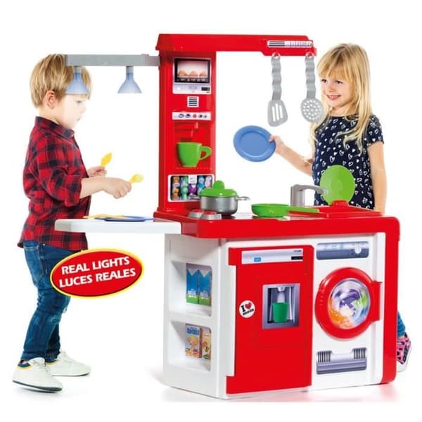 Barnkök - MOLTO - Molto Kök med lampa - Röd - Blandat - Från 3 år