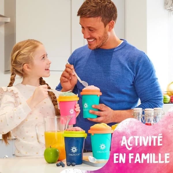 Chillfactor slushy mugg - Bandai - Slumpmässig färg blå, rosa eller grön - levereras med sugrör