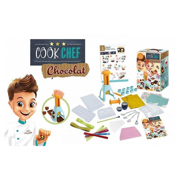 BUKI FRANCE - Kockkock Chokladfabrik - Chokladskapande - Barn - 7 år - Chokladpress - 20 recept