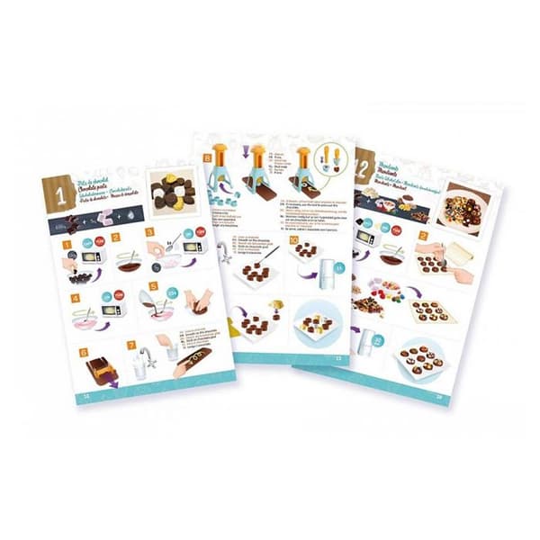 BUKI FRANCE - Kockkock Chokladfabrik - Chokladskapande - Barn - 7 år - Chokladpress - 20 recept