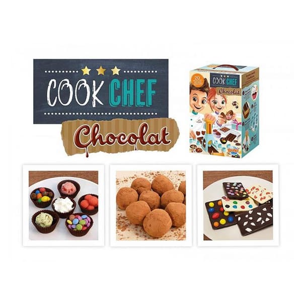 BUKI FRANCE - Kockkock Chokladfabrik - Chokladskapande - Barn - 7 år - Chokladpress - 20 recept