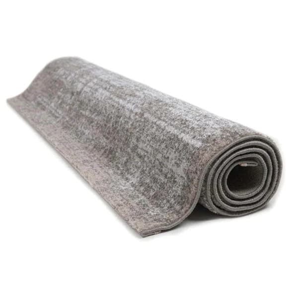 Rootz-matto - Lyhytkärkinen matto - Matalapintainen matto - Kirjakuvioinen - Mattotyyny - Kudottu matto - Matto - Polypropeeni - Beige - 140 x 67 x 1