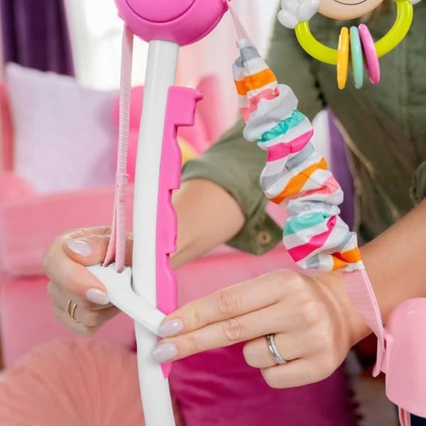 DISNEY BABY Multi-leksak baby utvecklingsområde, utvecklande studsare studsare, 360° svängbar - Mimmi - 10 Disney interaktiva spel