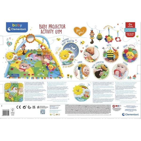 Baby Clementoni - Mattor, valv och projektor - Baby Projektor Aktivitetsgym - Lekmatta