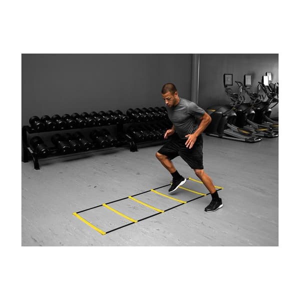 SKLZ Elevation Ladder Rhythm Ladder - Gul - Unisex - Vuxen - 7 fot - 6 stegpinnar - Lätt och hållbar PVC