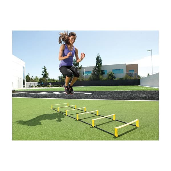 SKLZ Elevation Ladder Rhythm Ladder - Gul - Unisex - Vuxen - 7 fot - 6 stegpinnar - Lätt och hållbar PVC