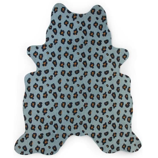 Childhome Barnmatta 145X160 Cm Leopard Blå