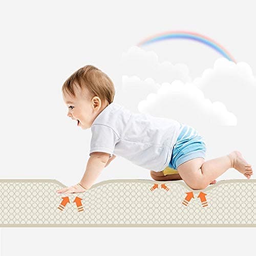 Babymatta, krypmatta, 150 x 180 x 1,0 cm, giftfri Rulon golvmatta, skummatta
