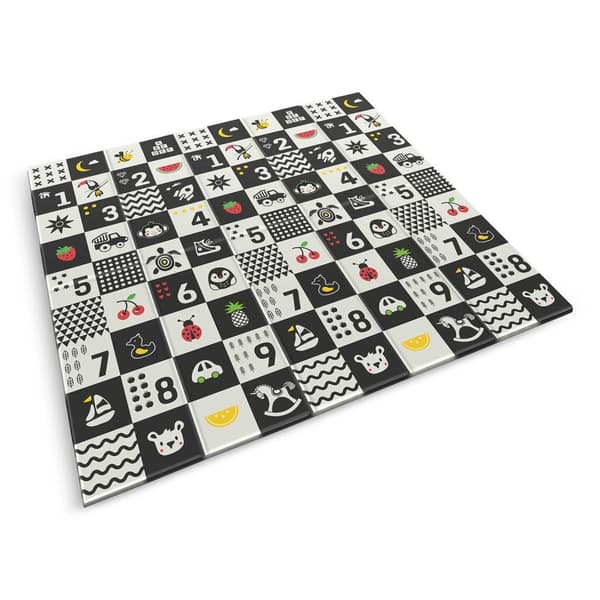 Foldebar undervisningsskummåtte 200 x 180 x 1 cm Nukido NK-340 hav-numre