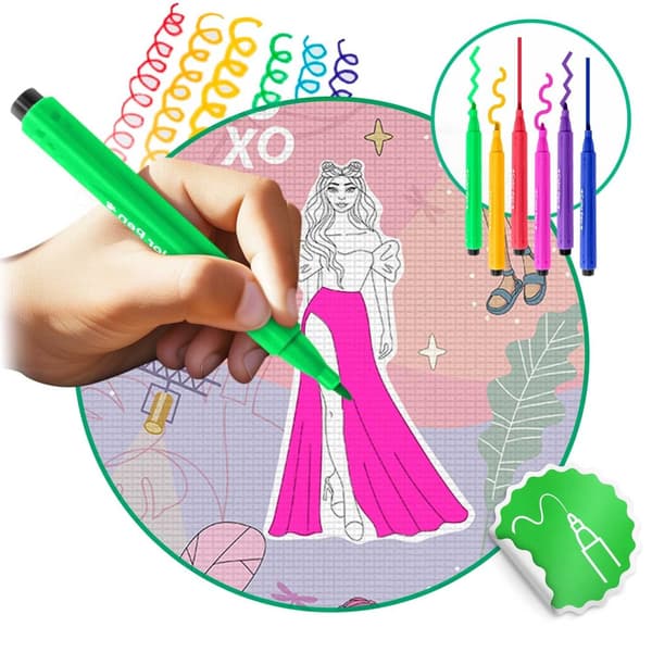 Rullattu vaahtovärjäysmatto 200 x 120 x 0,3 cm Ricokids RK-343
