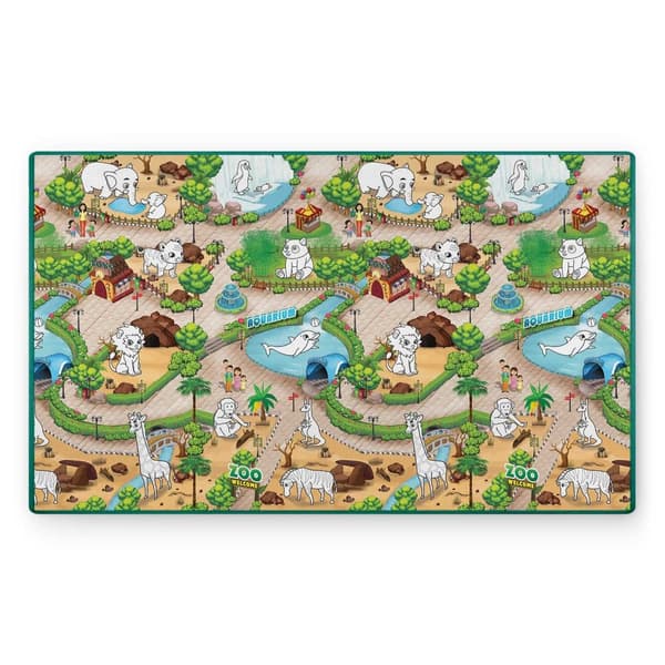 Rullattu vaahtovärjäysmatto 200 x 120 x 0,3 cm Ricokids RK-343