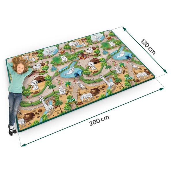 Rullattu vaahtovärjäysmatto 200 x 120 x 0,3 cm Ricokids RK-343