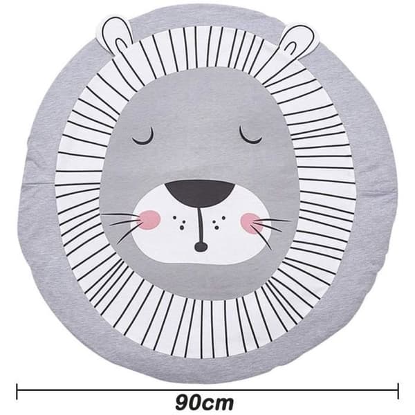 Babykrypmatta Lekmatta Barnkrypmatta Rund - Diameter 90CM - Tiger