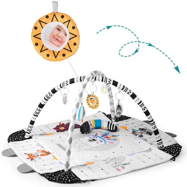 Interaktiv utbildningsmatta 110 x 100 cm Boho Ricokids