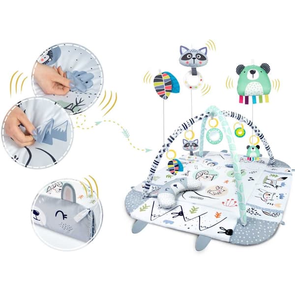 Interaktiv utbildningsmatta 110 x 100 cm Kanin Ricokids