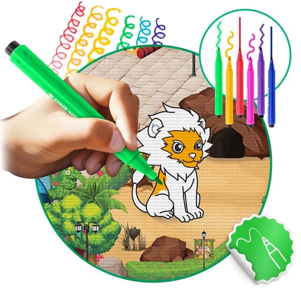 Skummåtte til farvning sammenrullet 120 x 90 x 0,3 cm Ricokids RK-344