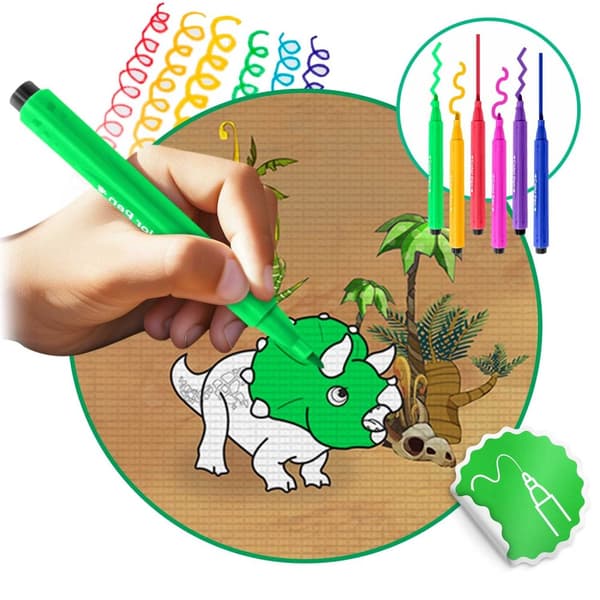Vaahtomuovimatto värjäämiseen rullattuina 120 x 90 x 0,3 cm Ricokids RK-344