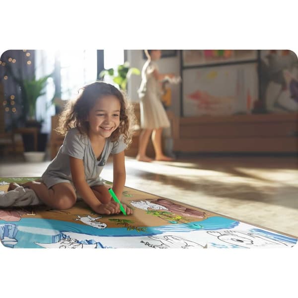 Vaahtomuovimatto värjäämiseen rullattuina 120 x 90 x 0,3 cm Ricokids RK-344