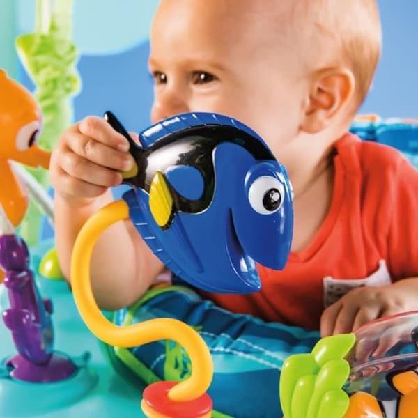 DISNEY BABY Aktivitetsgalax med flera leksaker för bebisar, studsande hoppstol med 360° rotation - Nemo - 13 interaktiva Disney-spel