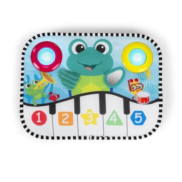 BABY EINSTEIN Musikleksak för baby, Ocean Explorers Neptune the Turtle Keyboard, Discovery Numbers, Forms and Colors, 3