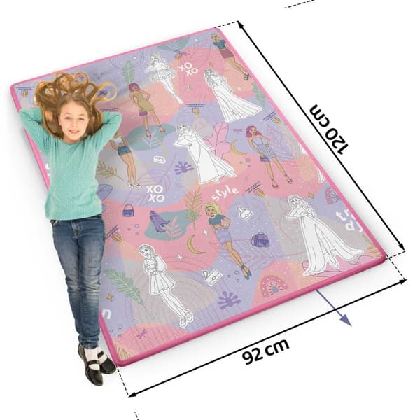 Rullet skumfarvemåtte 120 x 90 x 0,3 cm Ricokids RK-344