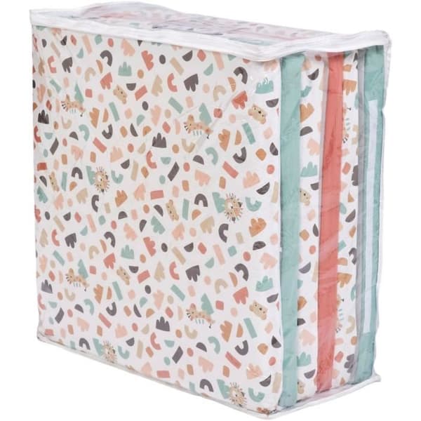 Maxi aktivitetsmatta Malin - TINEO - Evolutiv 5-i-1 matta - 180 x 120 cm - Geometrisk / Roliga djur
