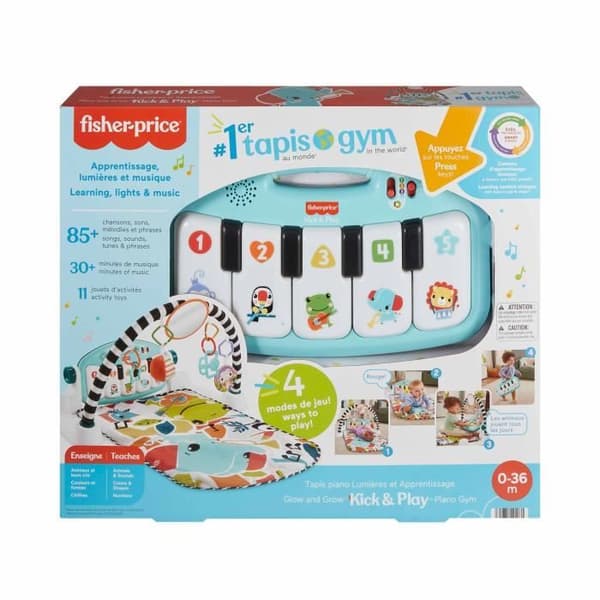 FISHER-PRICE Pianotäcke för väckning - Aktivitetsmatta med musikväckning - Fisher-Price - HWY56