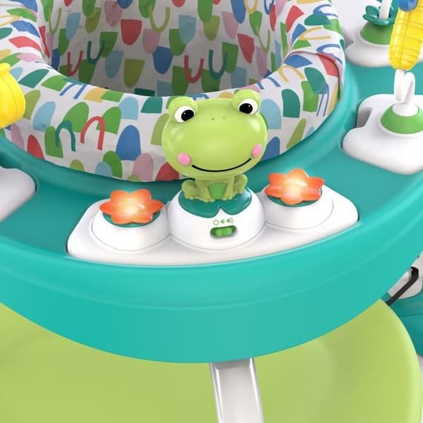 BRIGHT STARTS 2-i-1 Baby Walker / Aktivitetsbord - Grön modell