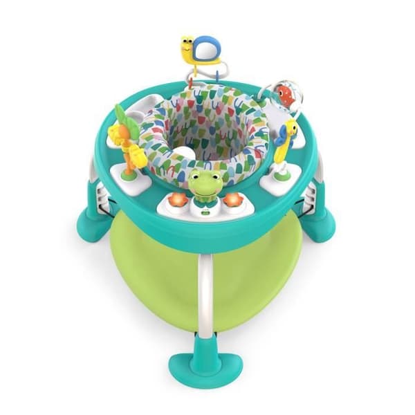 BRIGHT STARTS 2-i-1 Baby Walker / Aktivitetsbord - Grön modell